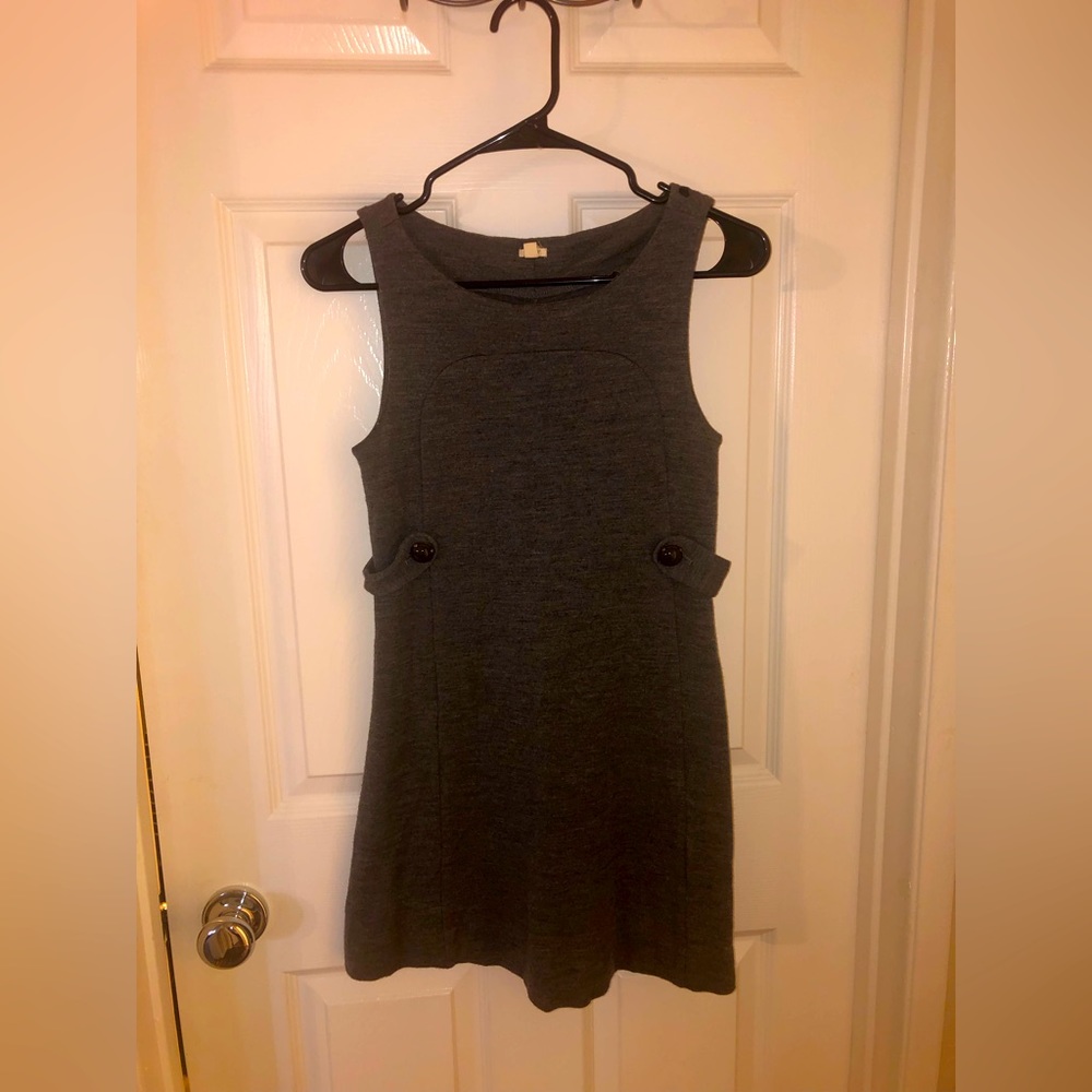 J crew jumper dress mini grey